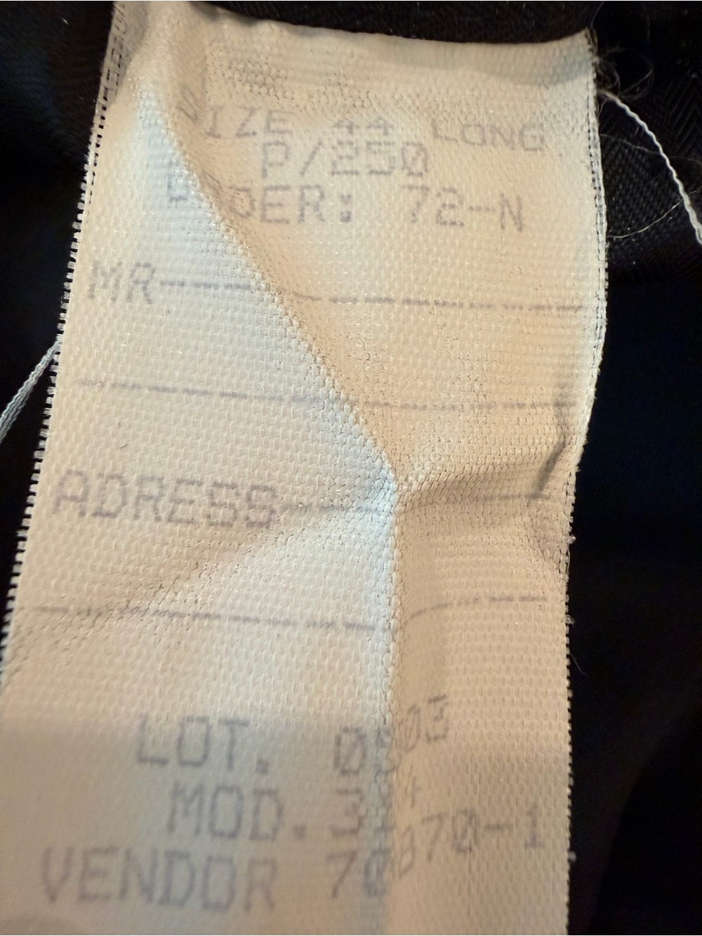 Vintage Stafford Dark Gray Heather Suit 44L Blazer, 40X32 Pant Old Money - Picture 5 of 16